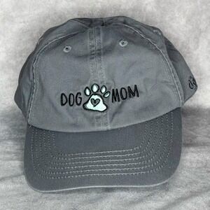 Open Road Dog Mom Baseball Cap Hat Dark Gray 100% Cotton Adult One Size EUC